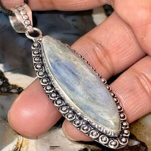 Petite Blue Kyanite Pendant 2 1/2”